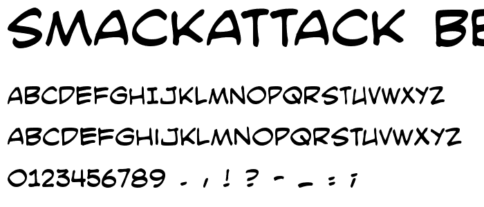 SmackAttack BB font